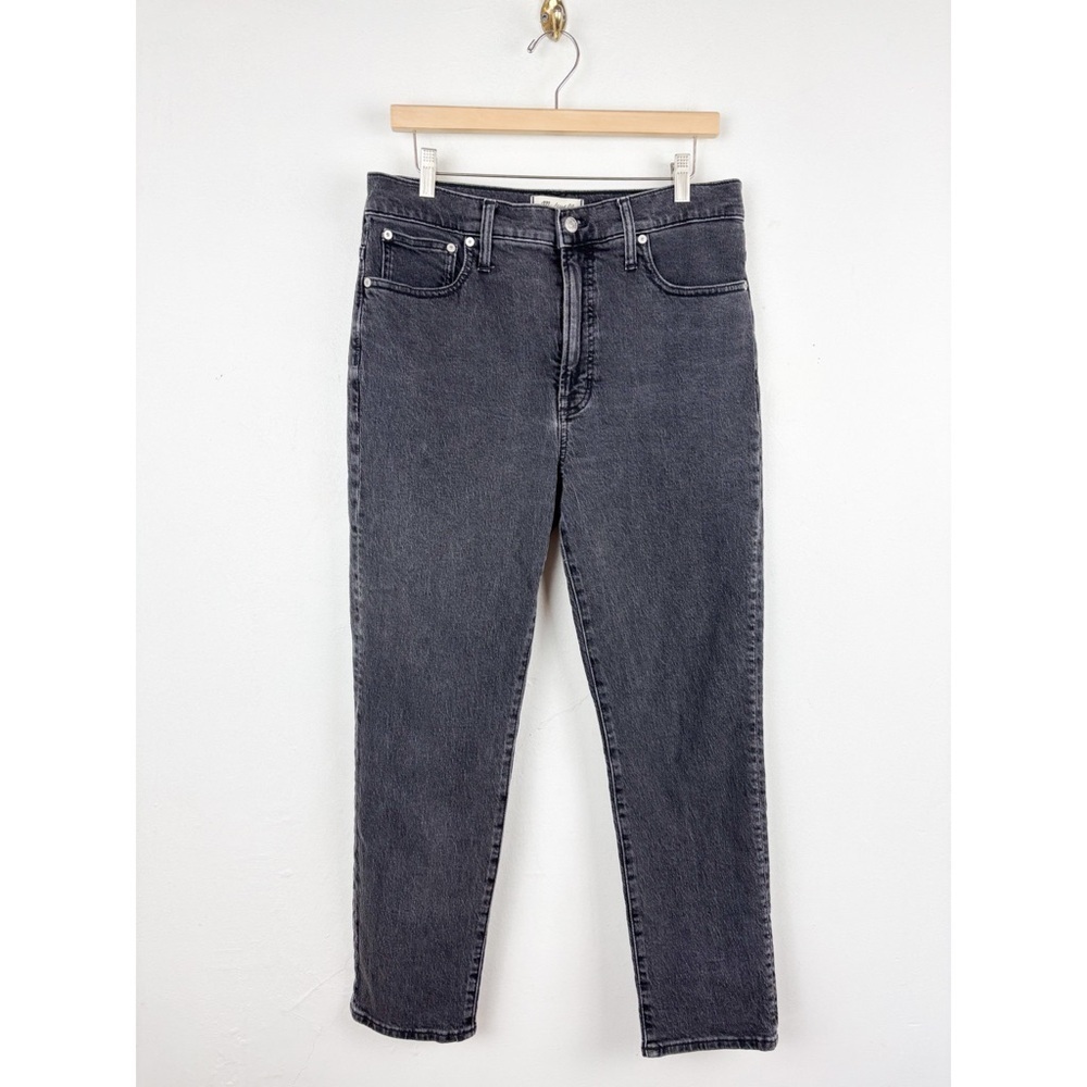 Madewell The Perfect Vintage Gray Black Jeans Sz 30
